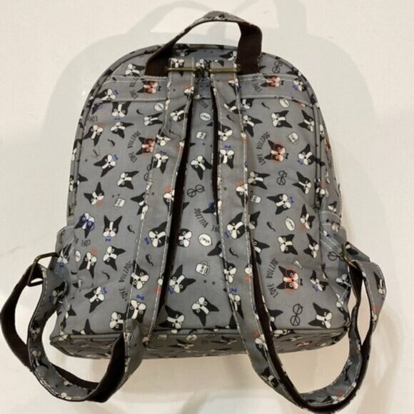 Qzcai Garden Grey Backpack with dogs - Picture 3 of 12